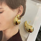 Ins Metal Cold Style Drop-shaped Earrings For Women