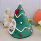 Christmas Tree Dog House Cozy Pet Cave Dog Sleeping Bed Pet Dog Tent With Removable Cushion Dog Bed For Dogs Cats