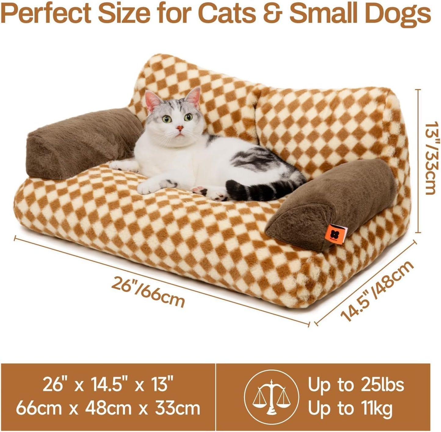 MEWOOFUN Cat Bed For Indoor Cats