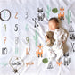 Baby Play Mats Infant Portray Diaper Milestone Photo Background Blankets