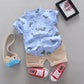 Baby Boy Short Sleeve Suit Personality Shirt Shorts Wholesale