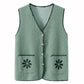 Vest Cardigan For Elderly Women Waistcoat