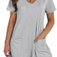 Women Summer Casual Vest Sleeveless Round Neck Jumpsuit Short Belt Pockets
