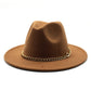 Broad-brimmed Hat Fashion Flat Brim Top Hat Men Women