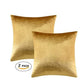 2 Packs Gold Decorative Cushions Covers Cases for Sofa Bed