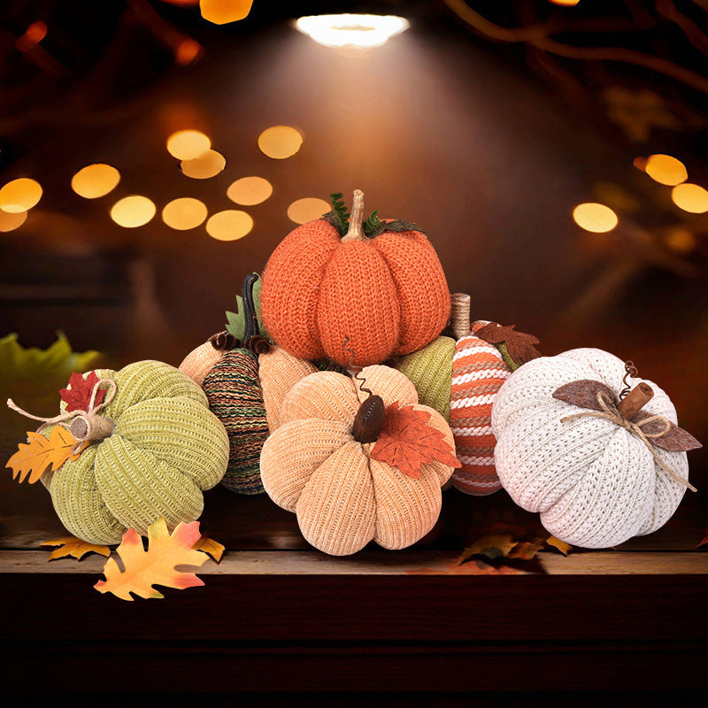 Handmade Pumpkin Ornaments Thanksgiving Decoration Festival