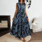 Women Sleeveless Boho Floral Maxi Dress