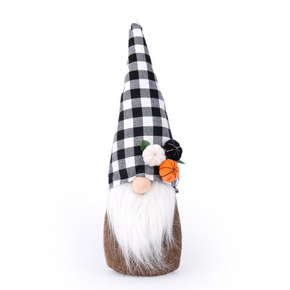 Halloween Pumpkin Doll Faceless Thanksgiving Ornament