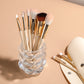 9 Beige Makeup Brushes Synthetic Fluff Beauty Tools