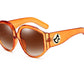 New Arrival Oversize Women Round Sun Glasses Fashion Ladies Olive Frames Glasses