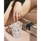 Water Wave Blue Ocean Wine Glass Middle Aged Wine Glass  Handmade High-end Gift Water  Retro