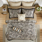 12 Piece Comforter Set With Cotton Bed Sheets Black Full