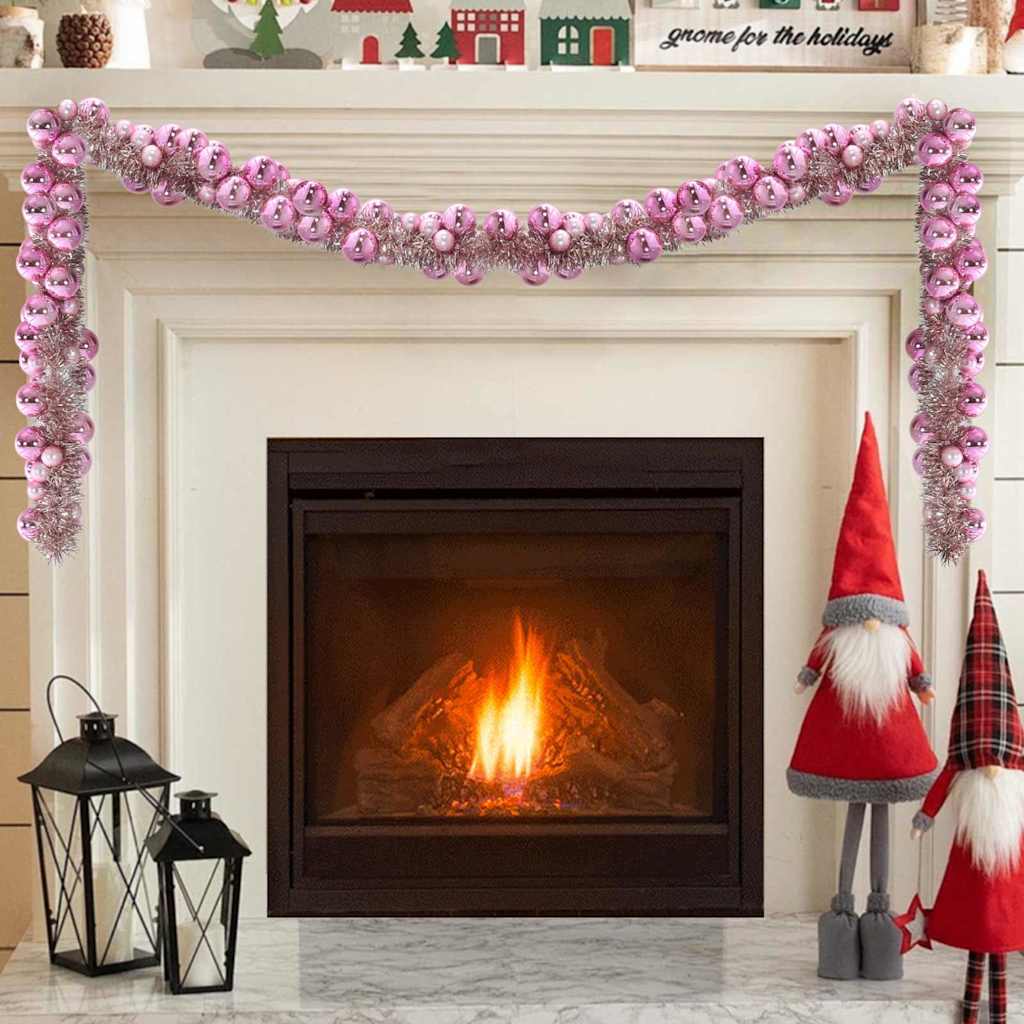 Christmas bauble garland 186 cm polystyrene   Christmas bauble garland 186