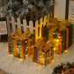 Remote Control Christmas Gift Box Lights Christmas Three-piece Decoration
