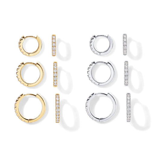 PAVOI 18K Gold Plated 925 Sterling Silver Post