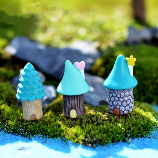 Micro Landscape Ornaments Resin Crafts Cartoon Tree House