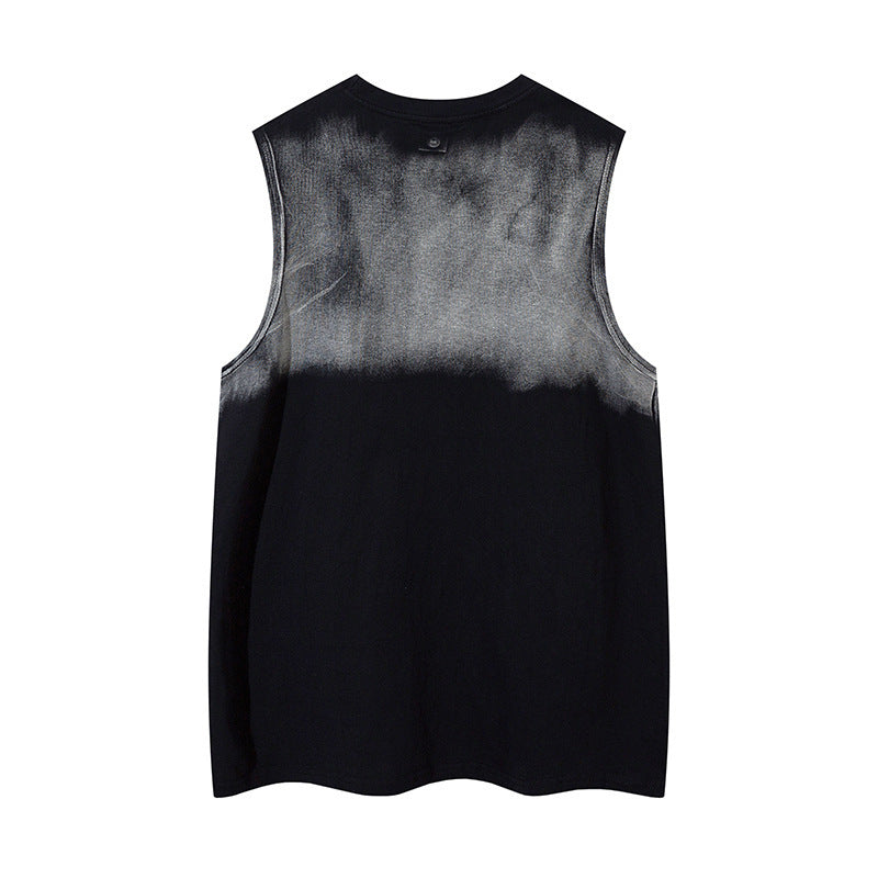 Inkjet Lettered Casual Vest For Men