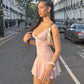 Sexy V-neck Suspender Dress