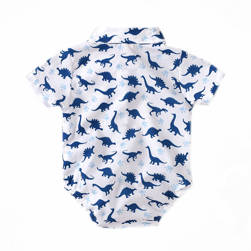 Baby Boy Summer New Short Sleeved Kazakhstan Shorts Suit Boy