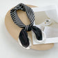 New Black And White Checkerboard Scarf Women