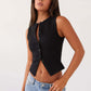 Slim Fit Sleeveless Waistcoat Vest Women