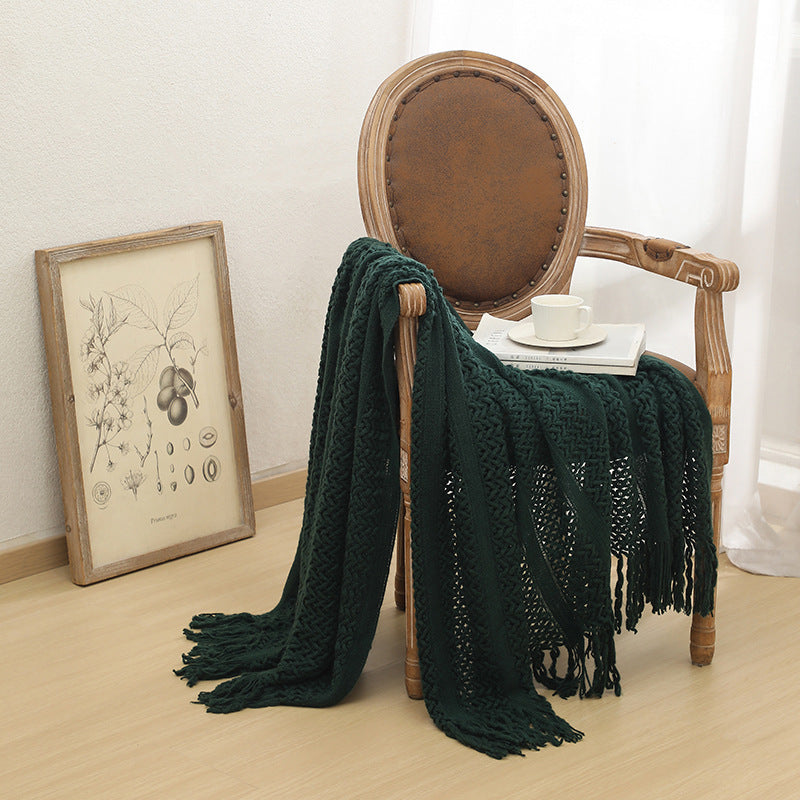 Nordic Sofa Blanket Cover Blanket Knitted Blanket Homestay Hotel Throw Blanket