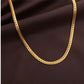 Men Necklace Gold Tone Snake Chain