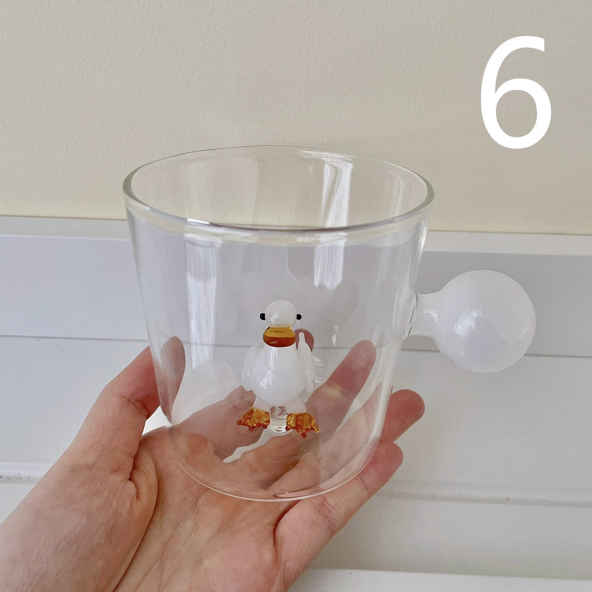 Women's Three-dimensional Animal Glass Water Cup