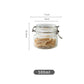 Round Glass Tea Jar Food Storage Box Preservation Container