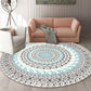 Round Stylish Living Room Rug