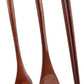 Cutlery 3PCS Fork Chopsticks Spoon Set Portable Tableware Chinese Wooden Utensils Sets Dinner Sets Long Handle Utensils With Fork Spoon Chopsticks
