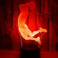 Shooting 3D night light smart home decoration light LED