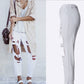Ripped Jeans High Waist Women Ripped Hole Knee Skinny Pants