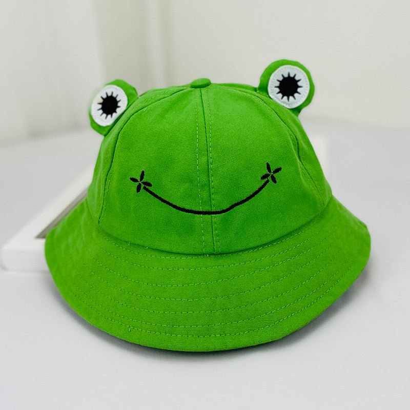 Fashionable Summer Hats For Children And Adults With Frog Pattern