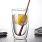 Household Double Layer Transparent Glass Water Cup