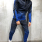 Moomphya Gradient color zipper cardigan men hoodies Side stripes hoodie men hooded Streetwear sweatshirts sudaderas para hombre