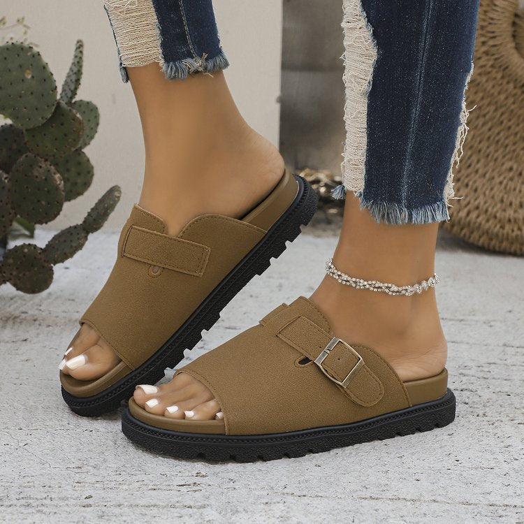 Women’s Summer Buckle Flats