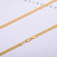 Men Necklace Gold Tone Snake Chain