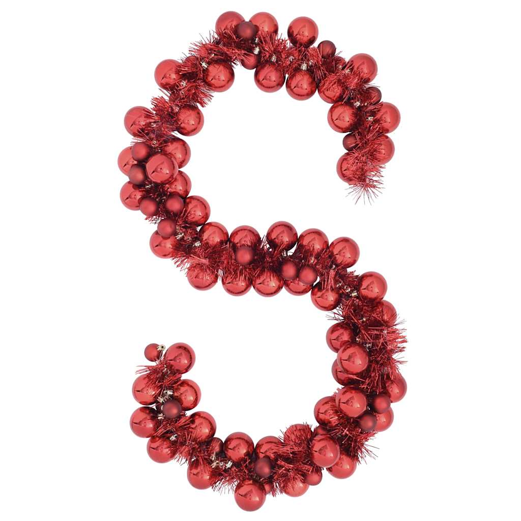 Christmas bauble garland 186 cm polystyrene   Christmas bauble garland 186