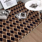 Modern Minimalist Diamond Checkerboard Rug