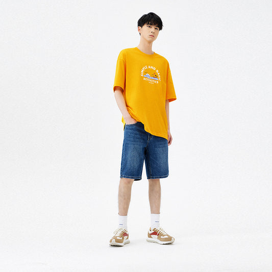 Casual Men's Cotton Shorts Jeans