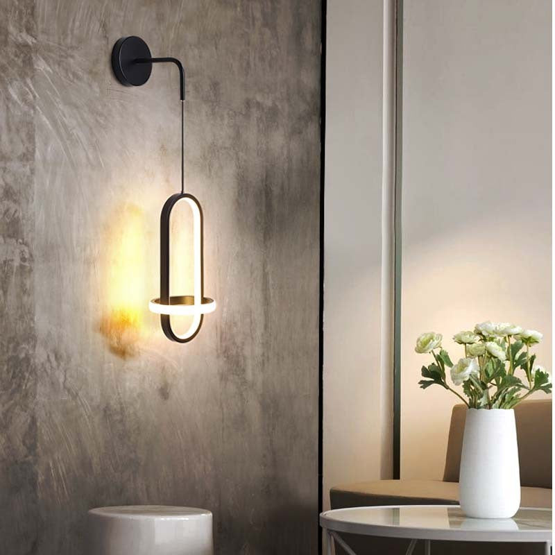 Nordic Light Luxury Wall Background Wall Bedroom Bedside Lamp