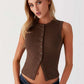 Slim Fit Sleeveless Waistcoat Vest Women