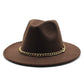 Broad-brimmed Hat Fashion Flat Brim Top Hat Men Women