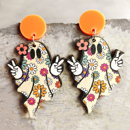 Halloween Thanksgiving Retro Style Geometric Earrings
