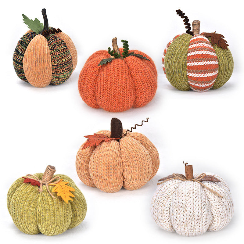 Handmade Pumpkin Ornaments Thanksgiving Decoration Festival