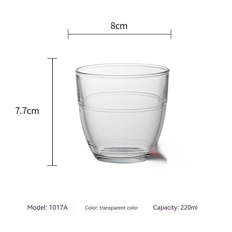Tempered Glass Water Wine Glass Heat-resistant Scaled Milk Cup