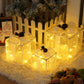 Remote Control Christmas Gift Box Lights Christmas Three-piece Decoration