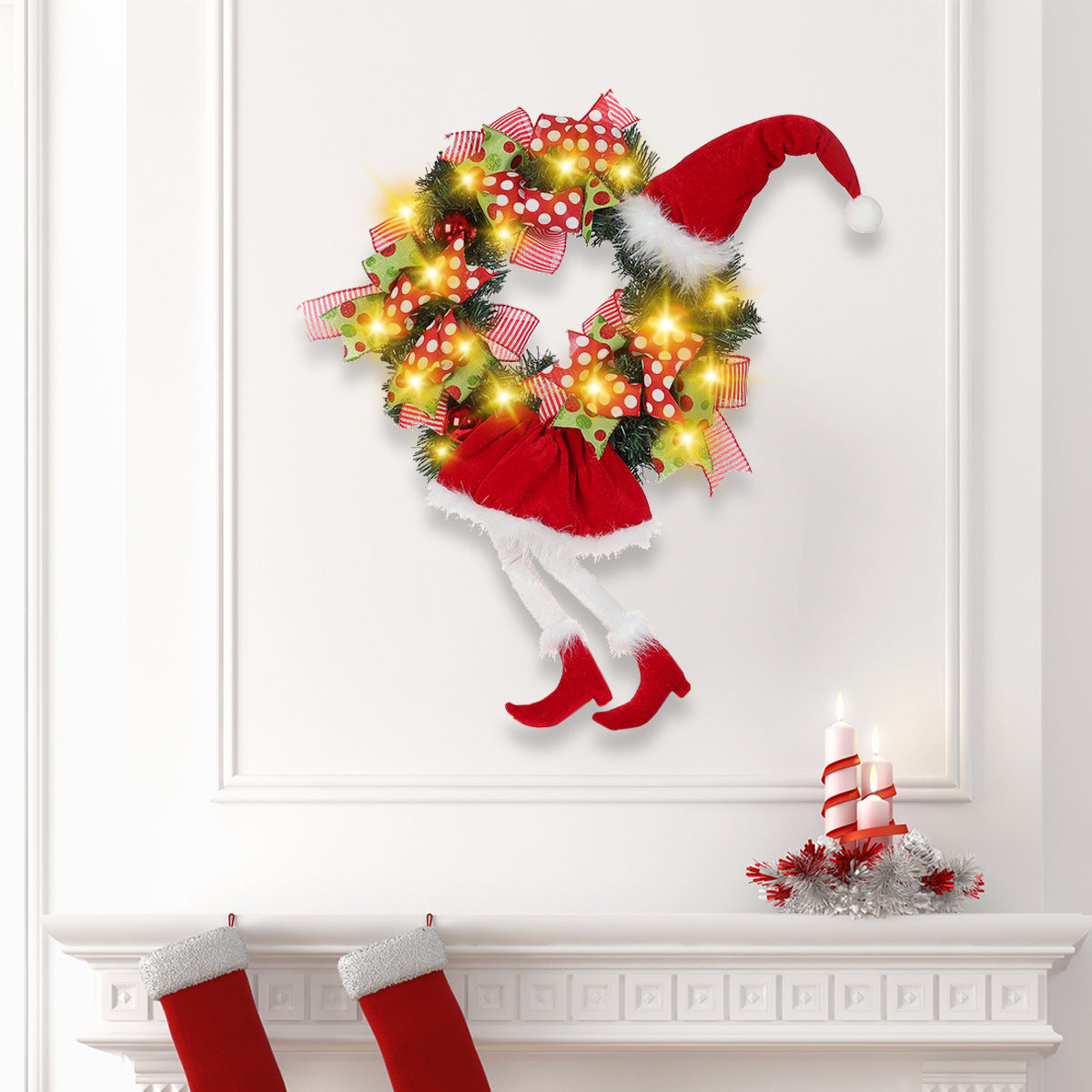 Christmas Decorative Garland Pendant Long Leg Elf