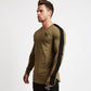 Brand Men fashion t shirt  Slim shirts male Tops Leisure Bodybuilding Long Sleeve